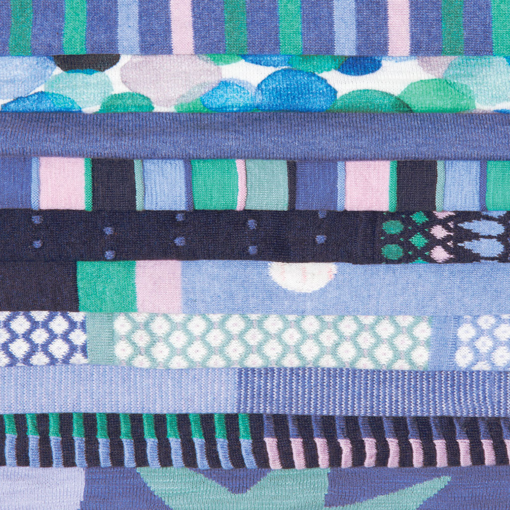 indigo & green & rose