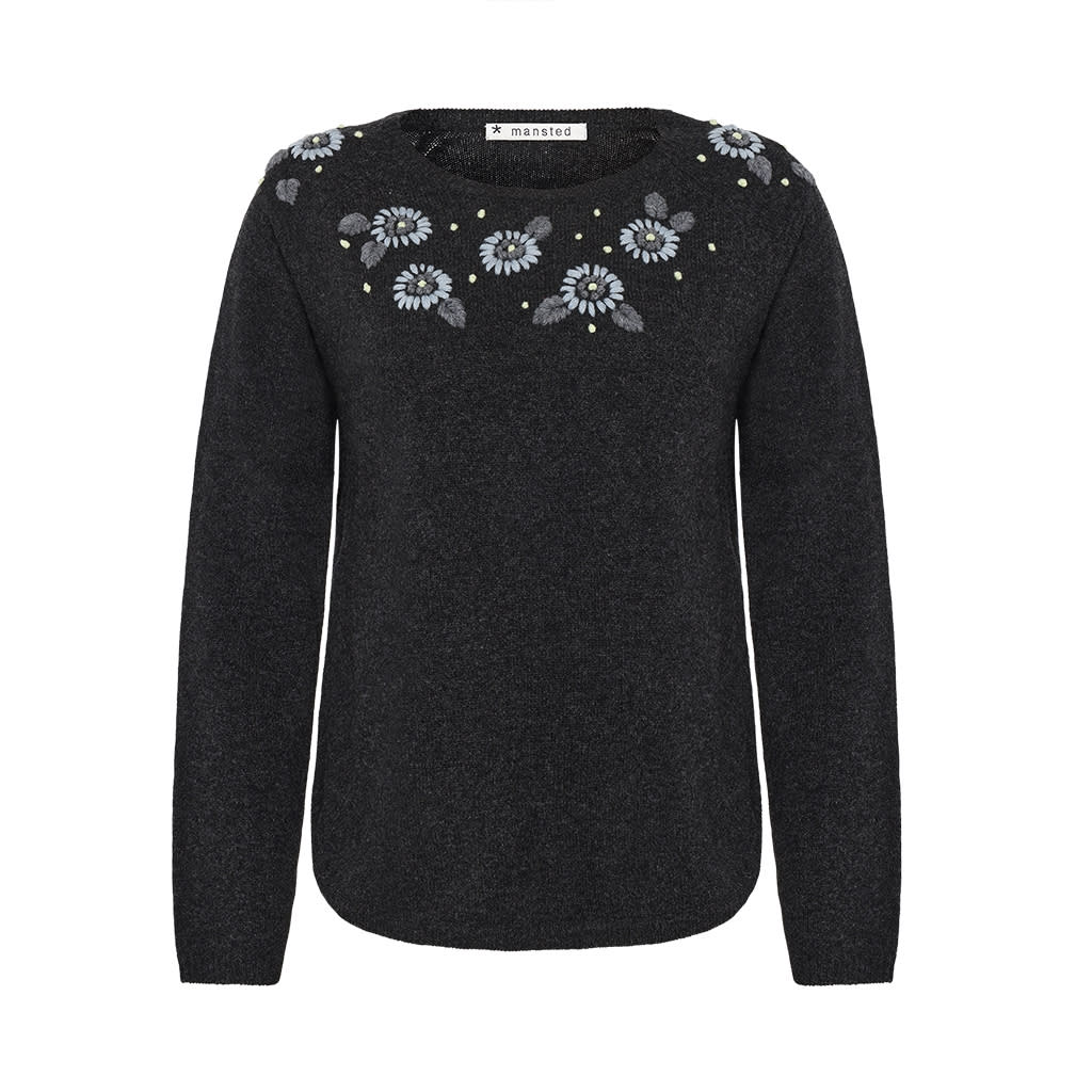 flower - dark charcoal