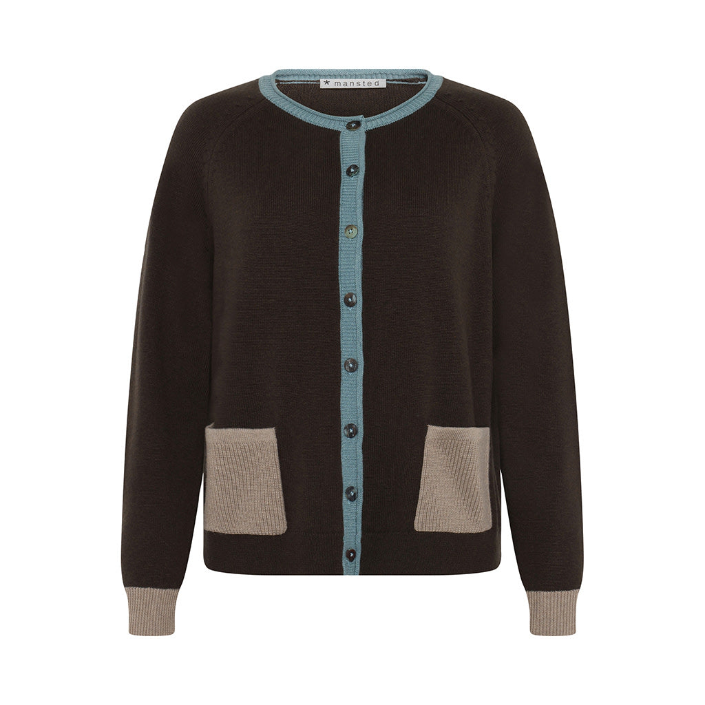coral - dark brown